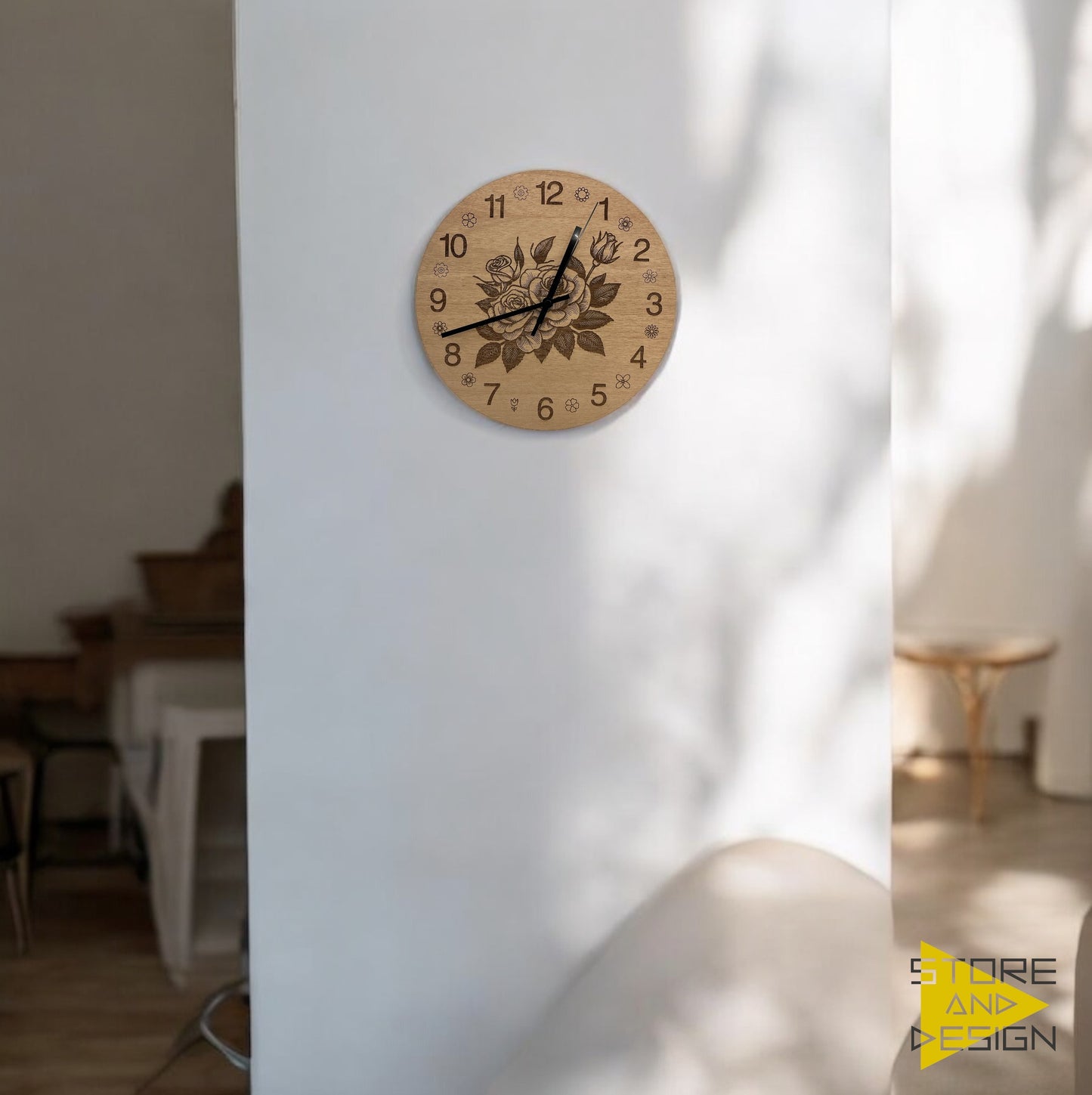 Orologio da parete Floreale