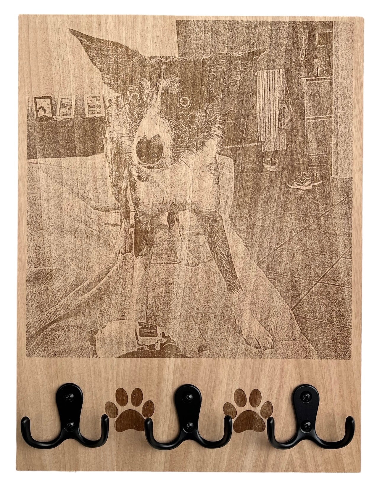 Porta guinzaglio da parete personalizzato