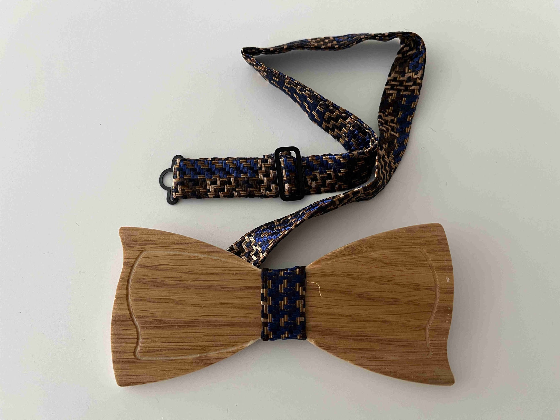 Set Papillon In Legno Con Gemelli E Fazzoletto - Elegante E Unico Per Cerimonie - Foto 4