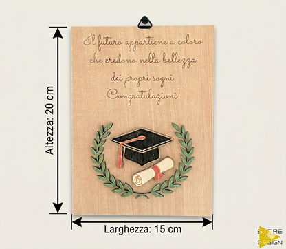 Targa decorativa Laurea