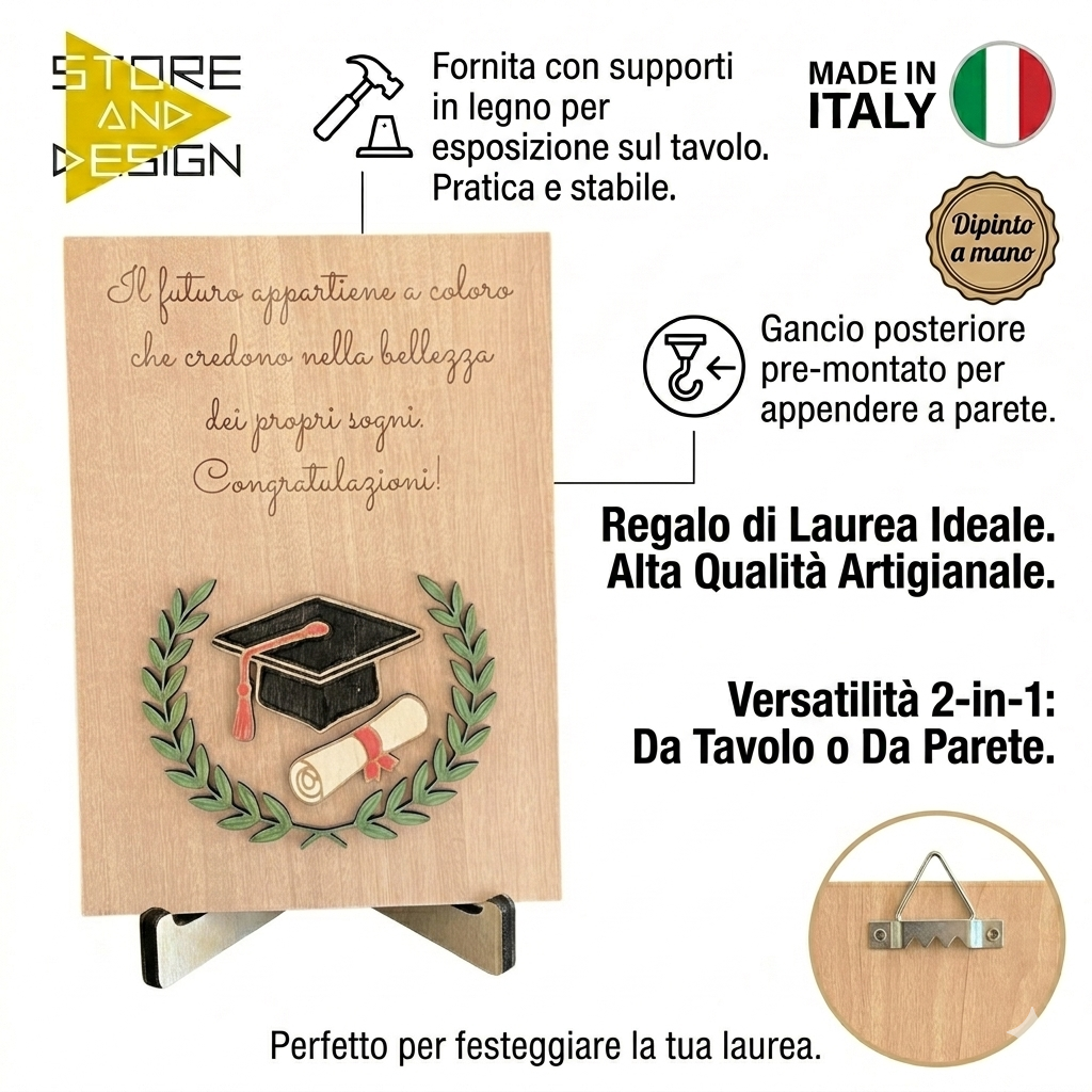 Targa decorativa Laurea