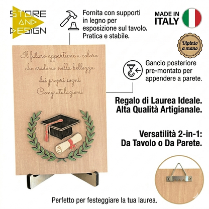 Targa decorativa Laurea