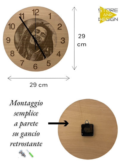 Orologio da parete Bob Marley