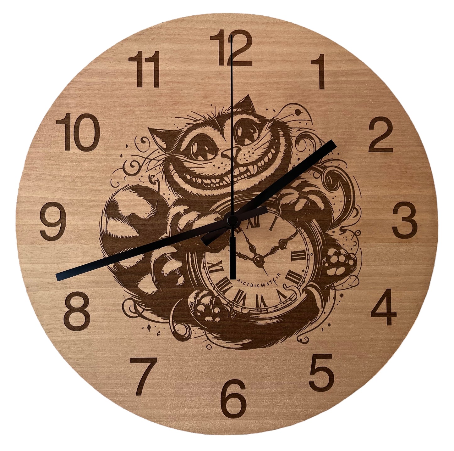 Orologio da parete Stregatto Alice Nel Paese Delle Meraviglie