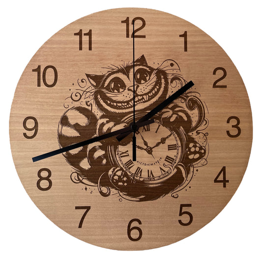 Orologio da parete Stregatto Alice Nel Paese Delle Meraviglie