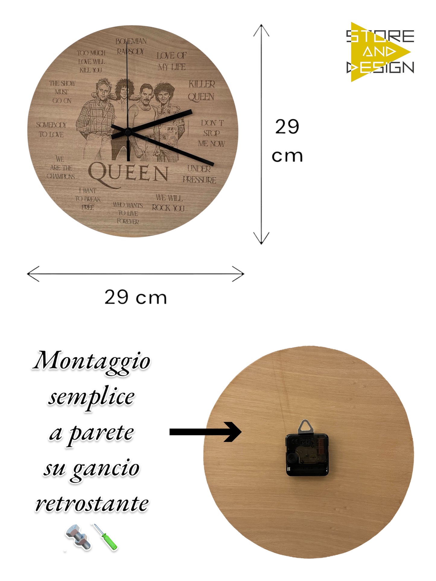 Orologio da parete Queen