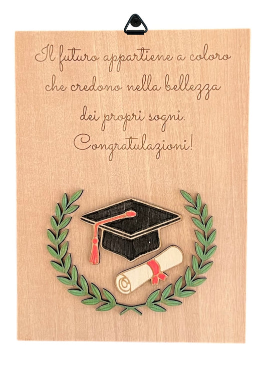 Targa decorativa Laurea