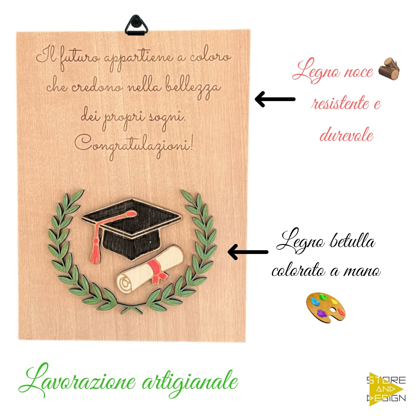 Targa decorativa Laurea
