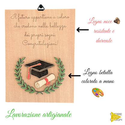 Targa decorativa Laurea