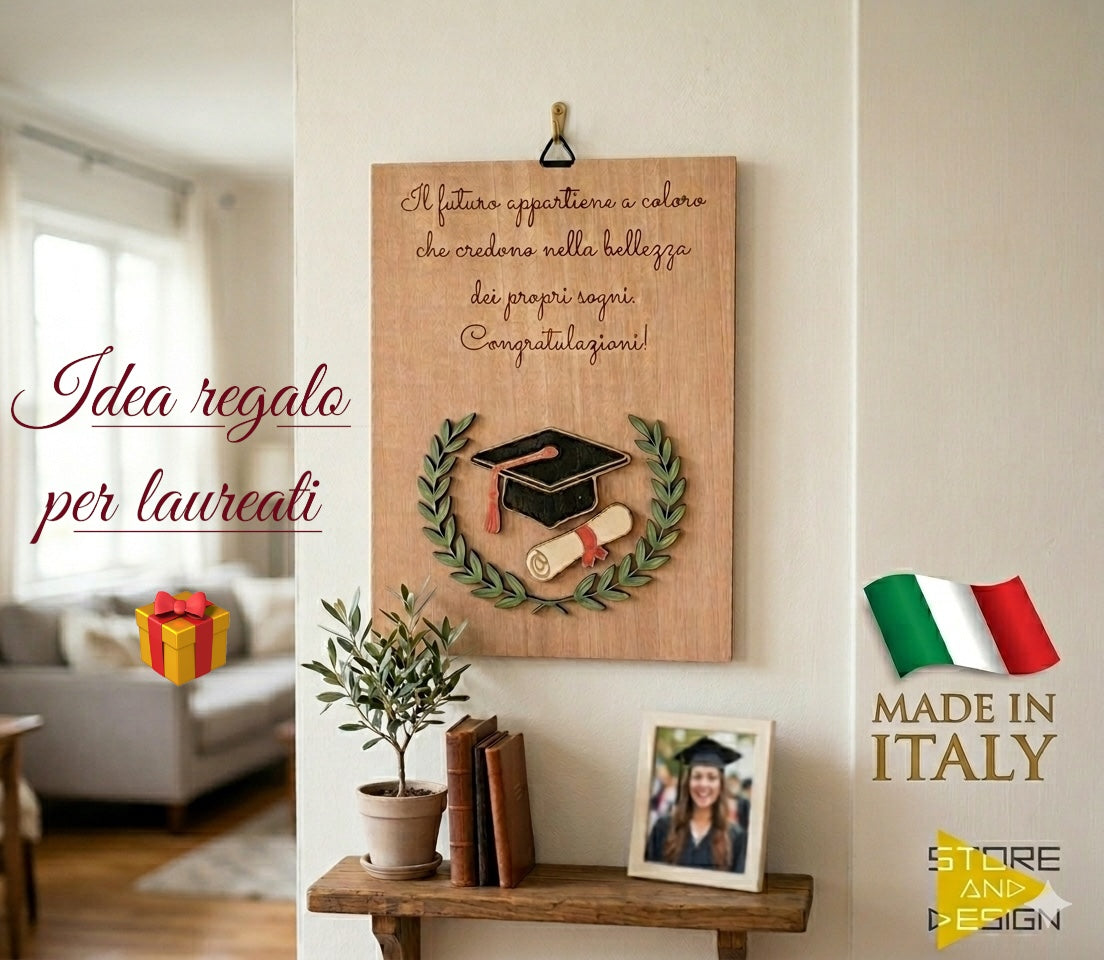 Targa decorativa Laurea