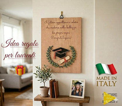 Targa decorativa Laurea