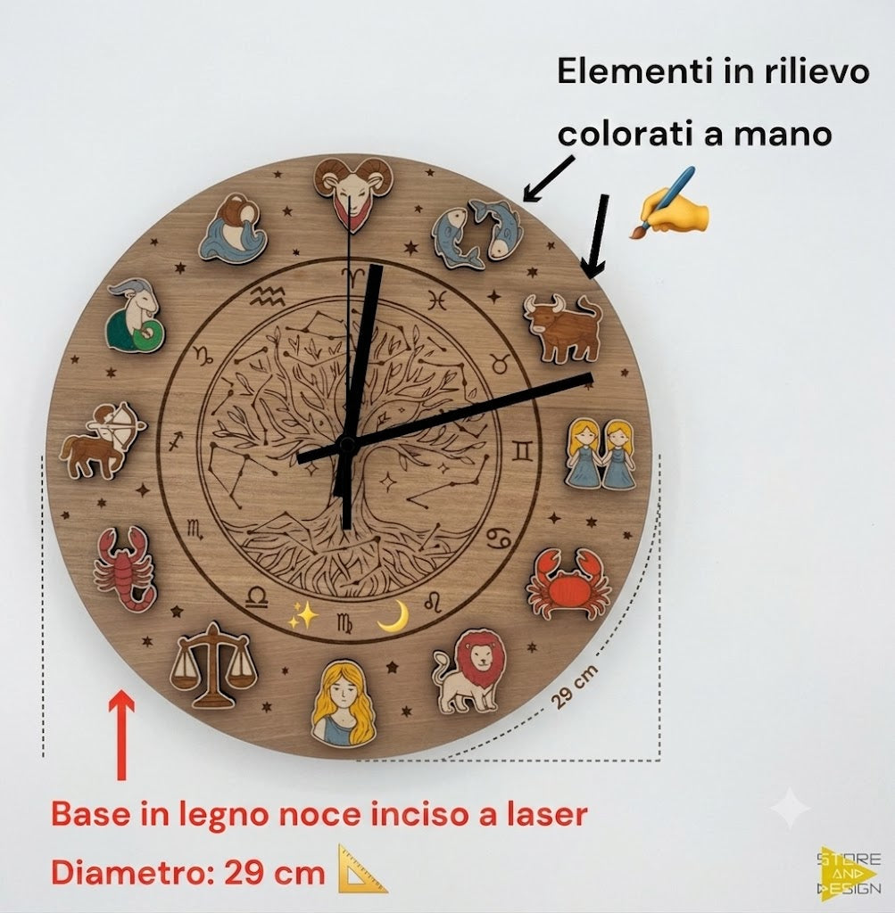 Orologio da parete Zodiaco
